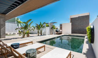 Villas élégantes et modernes de nouvelle construction à vendre avec vue panoramique à proximité du terrain de golf dans la vallée de Mijas, sur la Costa del Sol 797834 