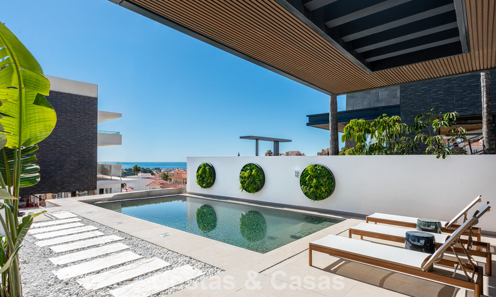Villas élégantes et modernes de nouvelle construction à vendre avec vue panoramique à proximité du terrain de golf dans la vallée de Mijas, sur la Costa del Sol 797837