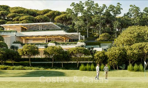 Parcelle + projet de construction exclusif à vendre pour une impressionnante villa design, adjacente au terrain de golf La Quinta à Benahavis - Marbella 46454