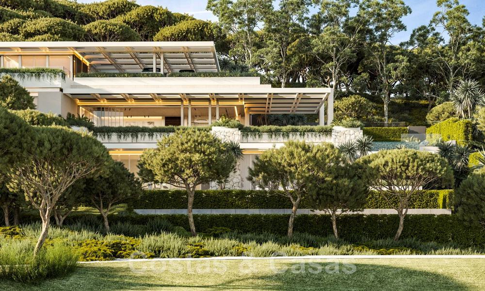 Parcelle + projet de construction exclusif à vendre pour une impressionnante villa design, adjacente au terrain de golf La Quinta à Benahavis - Marbella 46456
