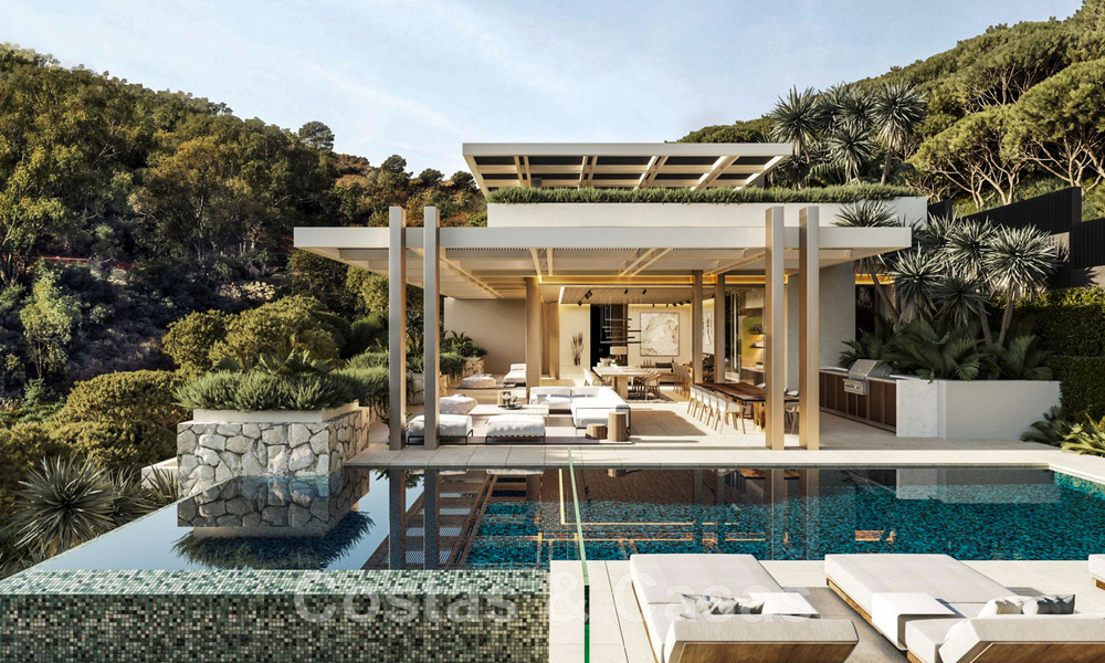 Parcelle + projet de construction exclusif à vendre pour une impressionnante villa design, adjacente au terrain de golf La Quinta à Benahavis - Marbella 46457