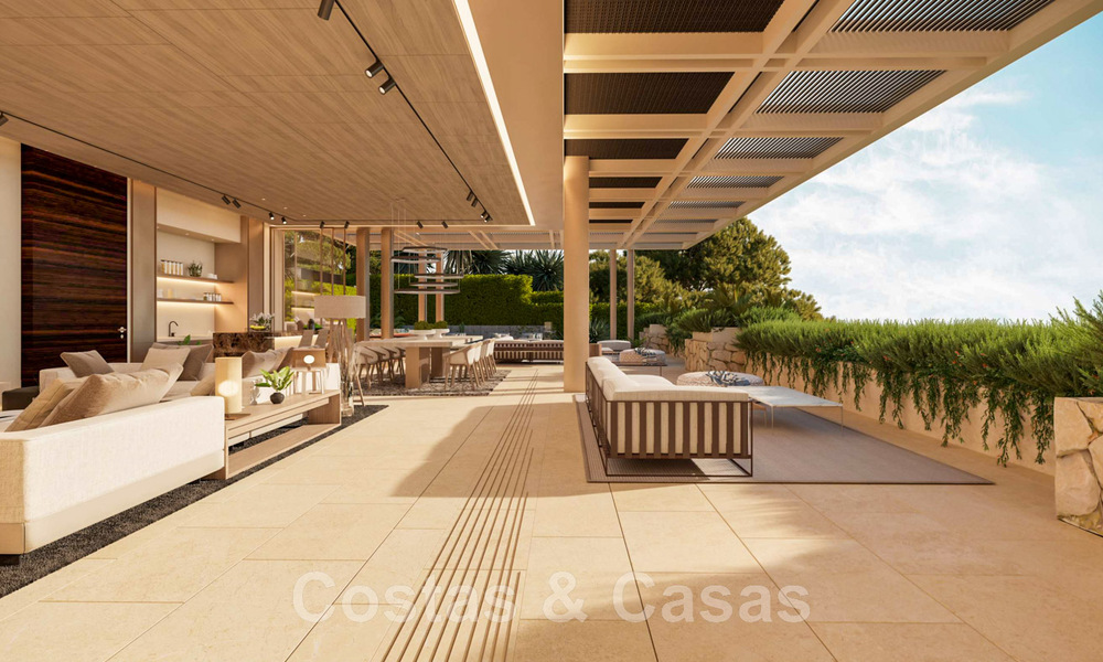 Parcelle + projet de construction exclusif à vendre pour une impressionnante villa design, adjacente au terrain de golf La Quinta à Benahavis - Marbella 46462