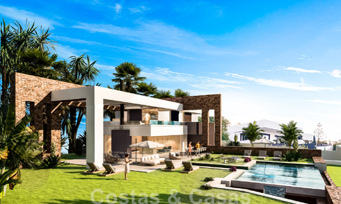 Parcelle + villa dans un projet résidentiel de luxe à vendre dans une urbanisation tranquille à Manilva, Costa del Sol 46467