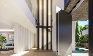 Villa de luxe contemporaine et architecturale à vendre à proximité du club de golf La Quinta à Benahavis - Marbella 45754 