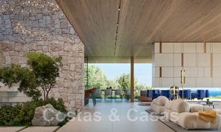 Majestueuse villa contemporaine de construction neuve à vendre avec une vue sublime sur la mer dans les collines de La Quinta à Benahavis - Marbella 46438 