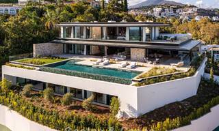 Majestueuse villa contemporaine de construction neuve à vendre avec une vue sublime sur la mer dans les collines de La Quinta à Benahavis - Marbella 786669 