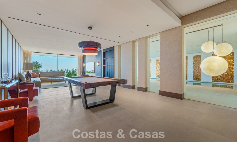 Majestueuse villa contemporaine de construction neuve à vendre avec une vue sublime sur la mer dans les collines de La Quinta à Benahavis - Marbella 786673