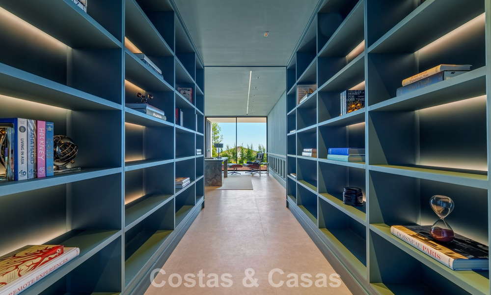 Majestueuse villa contemporaine de construction neuve à vendre avec une vue sublime sur la mer dans les collines de La Quinta à Benahavis - Marbella 786681