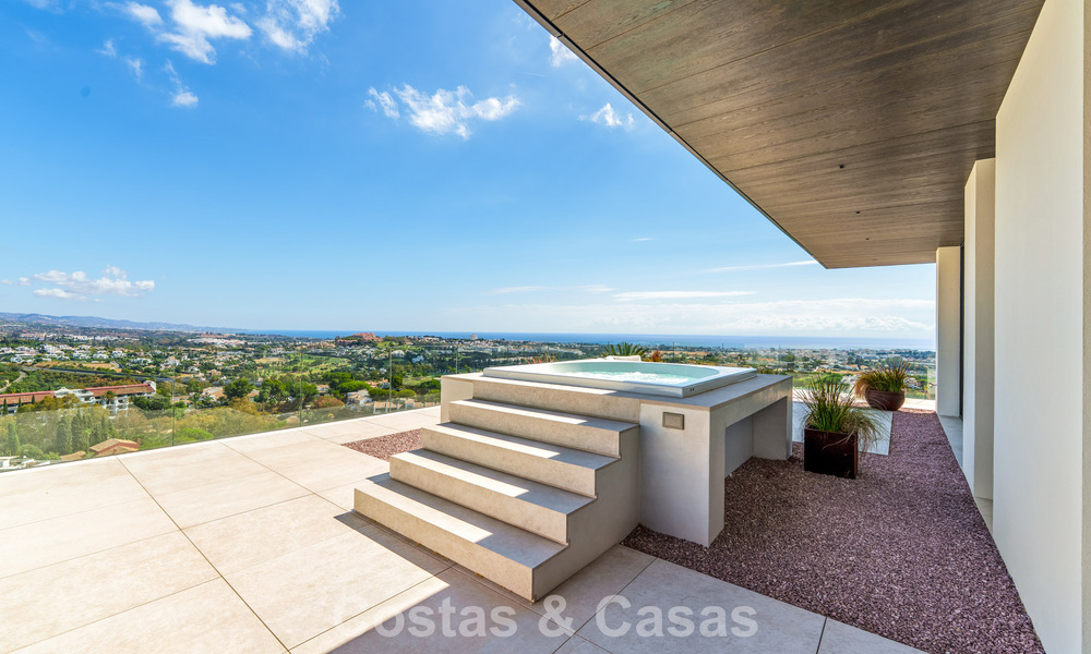 Majestueuse villa contemporaine de construction neuve à vendre avec une vue sublime sur la mer dans les collines de La Quinta à Benahavis - Marbella 786693