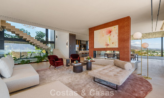 Majestueuse villa contemporaine de construction neuve à vendre avec une vue sublime sur la mer dans les collines de La Quinta à Benahavis - Marbella 786706 