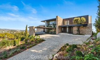Majestueuse villa contemporaine de construction neuve à vendre avec une vue sublime sur la mer dans les collines de La Quinta à Benahavis - Marbella 786708 