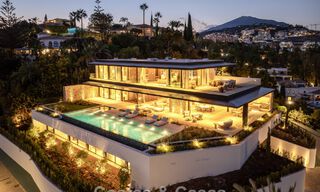 Majestueuse villa contemporaine de construction neuve à vendre avec une vue sublime sur la mer dans les collines de La Quinta à Benahavis - Marbella 786710