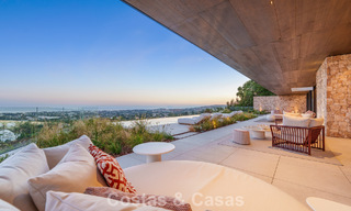Majestueuse villa contemporaine de construction neuve à vendre avec une vue sublime sur la mer dans les collines de La Quinta à Benahavis - Marbella 786712 