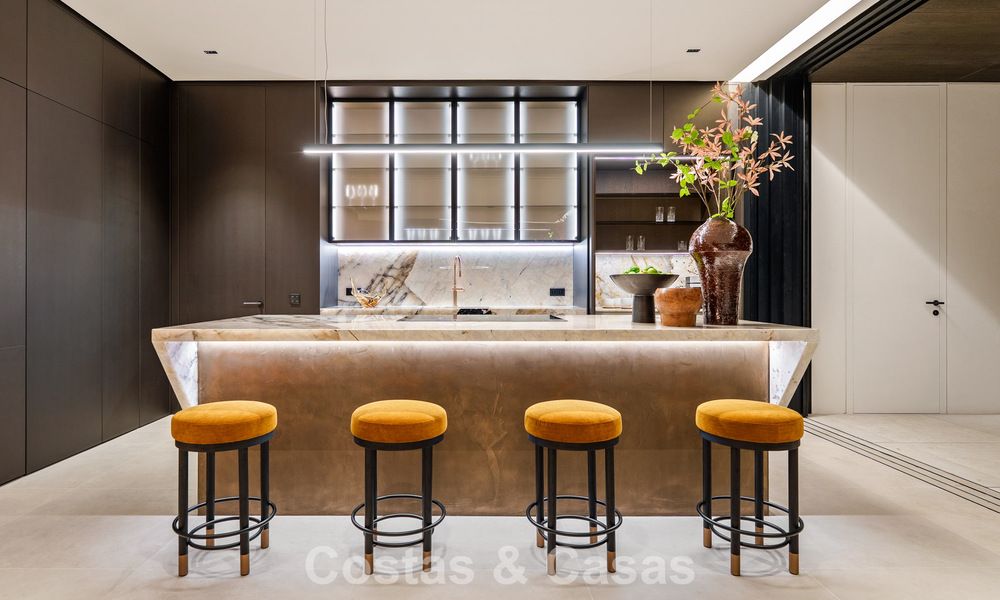 Majestueuse villa contemporaine de construction neuve à vendre avec une vue sublime sur la mer dans les collines de La Quinta à Benahavis - Marbella 786718