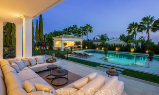 Spectaculaire villa de luxe à vendre, de style architectural méditerranéen, dans le prestigieux quartier de villas Sierra Blanca, sur le Golden Mile de Marbella 46268 