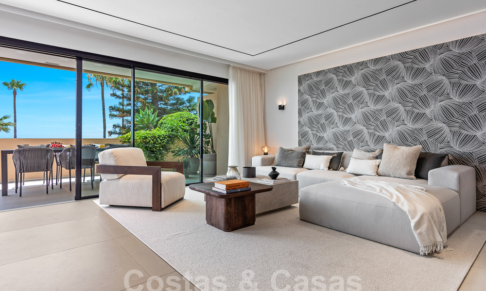 Spacieux appartement rénové à vendre dans un complexe de plage avec vue panoramique sur la mer, sur le nouveau Golden Mile entre Marbella et Estepona 54922