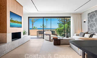 Spacieux appartement rénové à vendre dans un complexe de plage avec vue panoramique sur la mer, sur le nouveau Golden Mile entre Marbella et Estepona 54928 