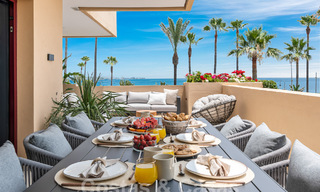 Spacieux appartement rénové à vendre dans un complexe de plage avec vue panoramique sur la mer, sur le nouveau Golden Mile entre Marbella et Estepona 54931 