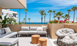Spacieux appartement rénové à vendre dans un complexe de plage avec vue panoramique sur la mer, sur le nouveau Golden Mile entre Marbella et Estepona 54933 