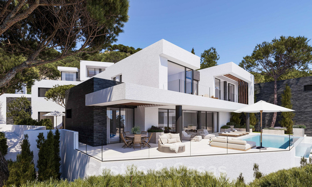 Villa de nouvelle construction d'un projet exclusif à vendre dans un emplacement privilégié, sur les collines de Benahavis - Marbella 46356