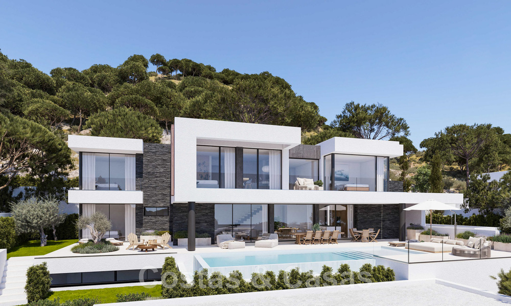 Villa de nouvelle construction d'un projet exclusif à vendre dans un emplacement privilégié, sur les collines de Benahavis - Marbella 46357