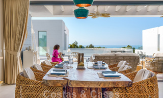 Vente d'une villa prête à emménager à l'architecture contemporaine dans une communauté de villas sécurisée à la frontière de Mijas et de Marbella 46402 