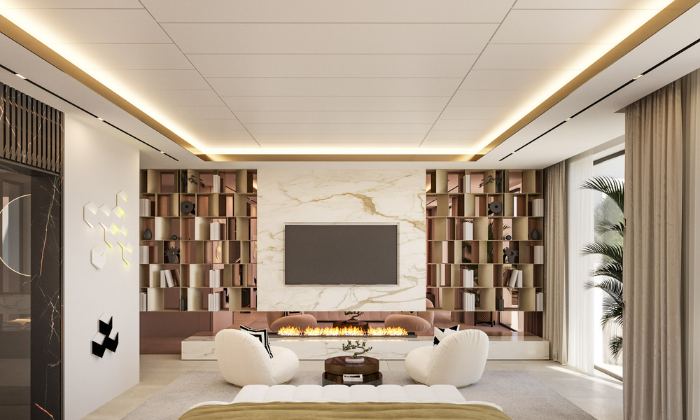 2 villas magistrales de luxe à vendre, en première ligne de Los Flamingos Golf à Marbella - Benahavis 46495