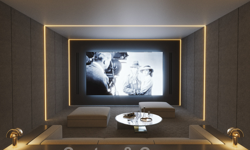 Nouvelle villa design à vendre, à l'architecture moderne et offrant une vue imprenable sur la mer, sur la très convoitée Golden Mile de Marbella 47091