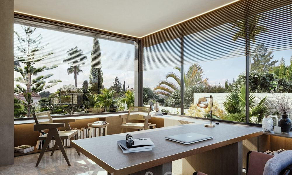 Nouvelle villa design à vendre, à l'architecture moderne et offrant une vue imprenable sur la mer, sur la très convoitée Golden Mile de Marbella 47100