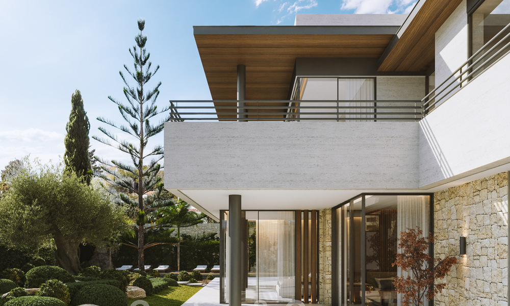 Nouvelle villa design à vendre, à l'architecture moderne et offrant une vue imprenable sur la mer, sur la très convoitée Golden Mile de Marbella 47101