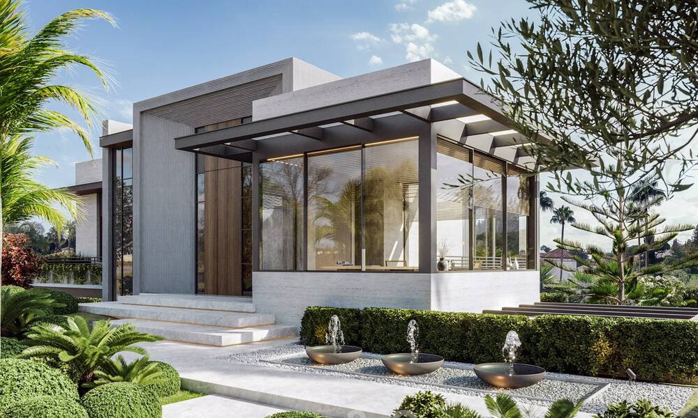 Nouvelle villa design à vendre, à l'architecture moderne et offrant une vue imprenable sur la mer, sur la très convoitée Golden Mile de Marbella 47102