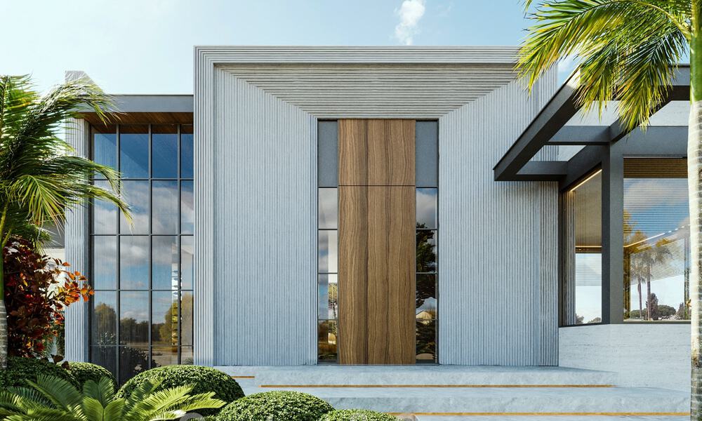 Nouvelle villa design à vendre, à l'architecture moderne et offrant une vue imprenable sur la mer, sur la très convoitée Golden Mile de Marbella 47105