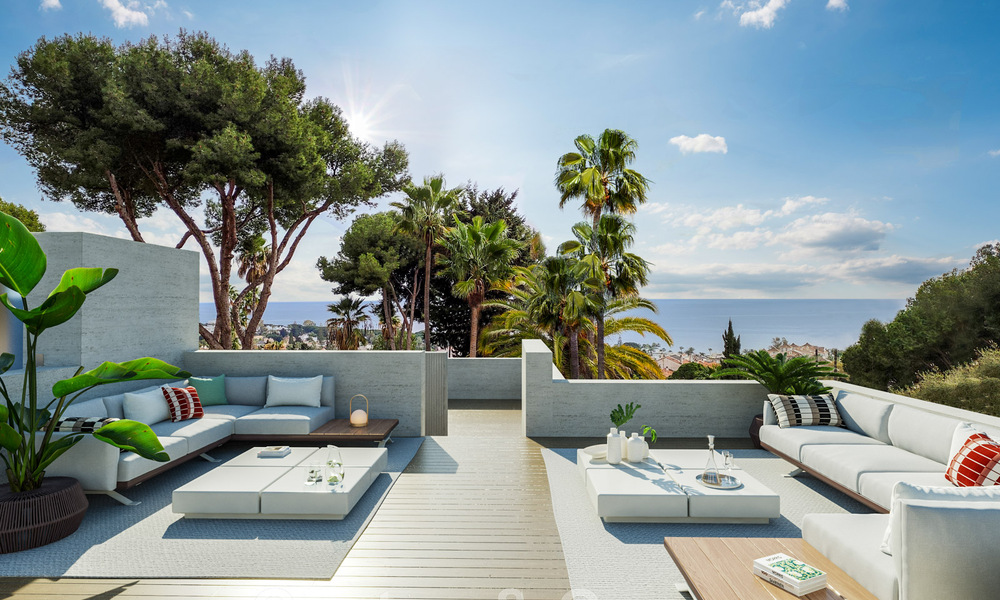 Nouvelle villa design à vendre, à l'architecture moderne et offrant une vue imprenable sur la mer, sur la très convoitée Golden Mile de Marbella 47108