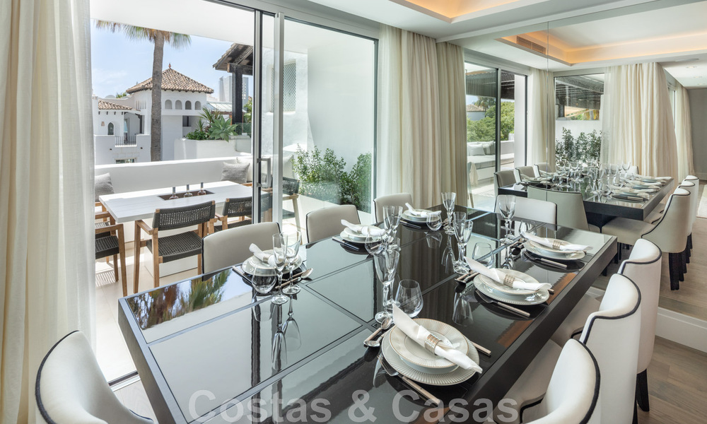 Penthouse contemporain rénové à vendre avec vue sur la mer à Puente Romano, au cœur de la Golden Mile, Marbella 46871