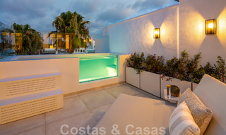 Penthouse contemporain rénové à vendre avec vue sur la mer à Puente Romano, au cœur de la Golden Mile, Marbella 46874 