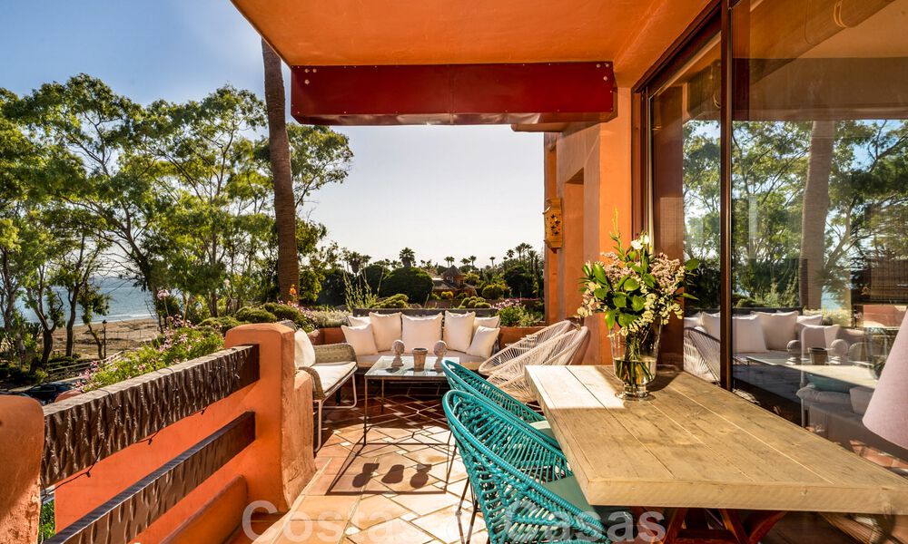 Penthouse à vendre dans une urbanisation en première ligne de plage avec vue sur la mer à l'est de Marbella 46925