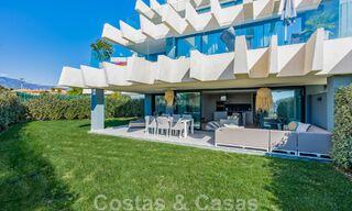 Appartement contemporain à vendre avec jardin privé sur le très convoité New Golden Mile, entre Marbella et Estepona 47166 