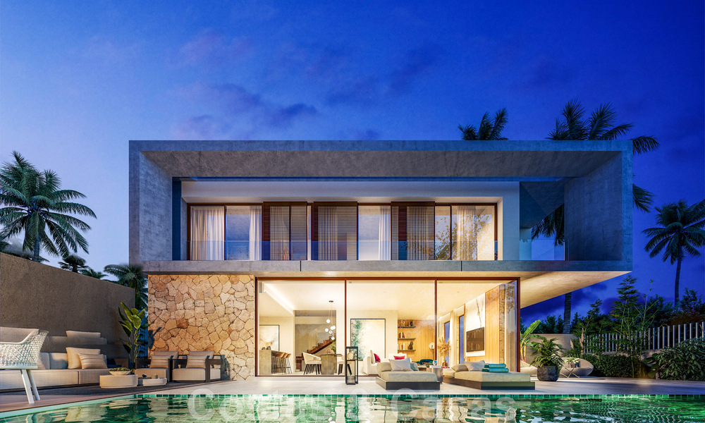 Vente d'une villa design sur plan, avec solarium, àun pas de la plage, au cœur de la Golden Mile de Marbella 47560