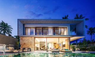 Vente d'une villa design sur plan, avec solarium, àun pas de la plage, au cœur de la Golden Mile de Marbella 47560 