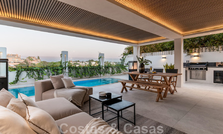 Nouvelle! Villa unique à vendre, avec des espaces extérieurs accueillants et des vues panoramiques à Nueva Andalucia, Marbella 47584