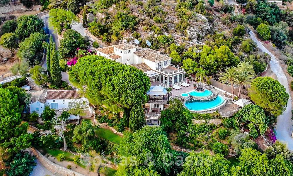 Villa de luxe espagnole à vendre avec vue panoramique sur la mer, à quelques pas de Mijas Pueblo, Costa del Sol 47174