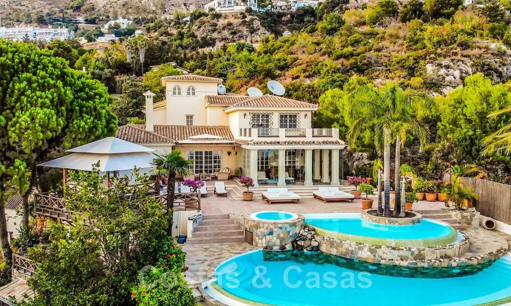 Villa de luxe espagnole à vendre avec vue panoramique sur la mer, à quelques pas de Mijas Pueblo, Costa del Sol 47175