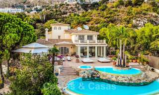 Villa de luxe espagnole à vendre avec vue panoramique sur la mer, à quelques pas de Mijas Pueblo, Costa del Sol 47175 