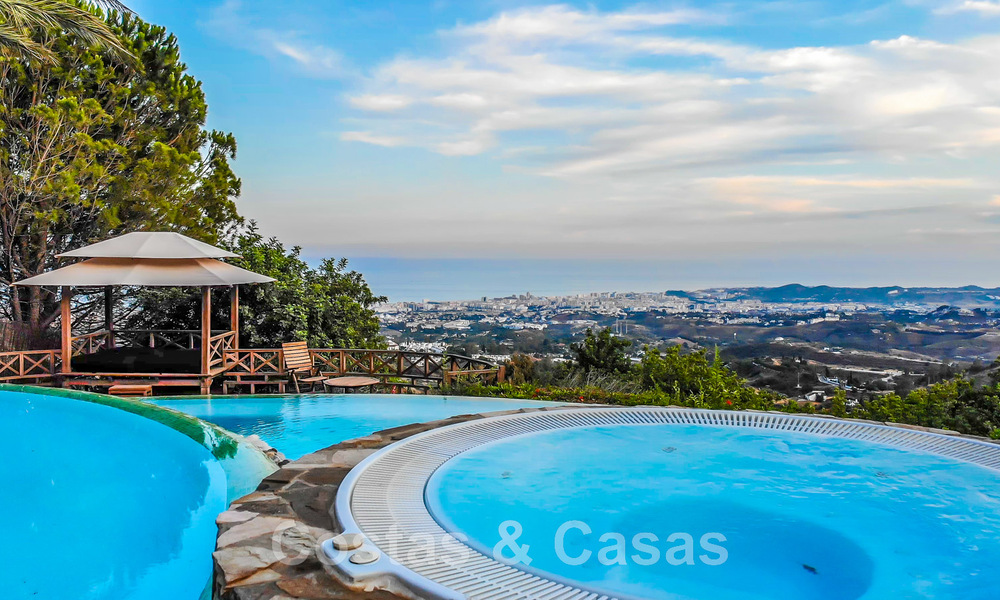 Villa de luxe espagnole à vendre avec vue panoramique sur la mer, à quelques pas de Mijas Pueblo, Costa del Sol 47176