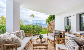 Vente d'une villa andalouse indépendante avec vue panoramique sur la montagne et la mer dans une urbanisation exclusive de l'est de Marbella 47366 