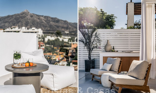 Villa de style méditerranéen magnifiquement rénovée avec un design contemporain à Nueva Andalucia, Marbella 61265 