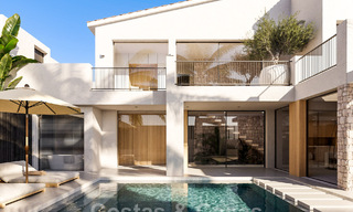 Villa de design scandinave à vendre, entièrement rénovée avec un design épuré dans un quartier résidentiel calme de Nueva Andalucia, Marbella 47476 