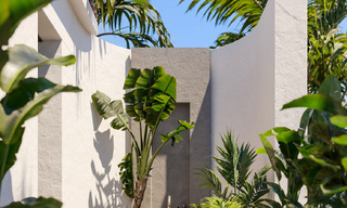 Villa de design scandinave à vendre, entièrement rénovée avec un design épuré dans un quartier résidentiel calme de Nueva Andalucia, Marbella 47486 