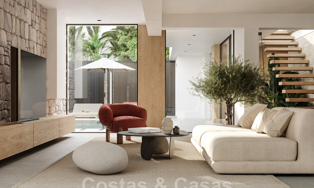 Villa de design scandinave à vendre, entièrement rénovée avec un design épuré dans un quartier résidentiel calme de Nueva Andalucia, Marbella 47492
