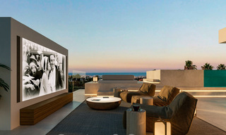 Nouveau projet innovant à vendre, composé de 6 villas exclusives avec vue sur la mer, à quelques pas de Puerto Banus à Nueva Andalucia, Marbella 47245 